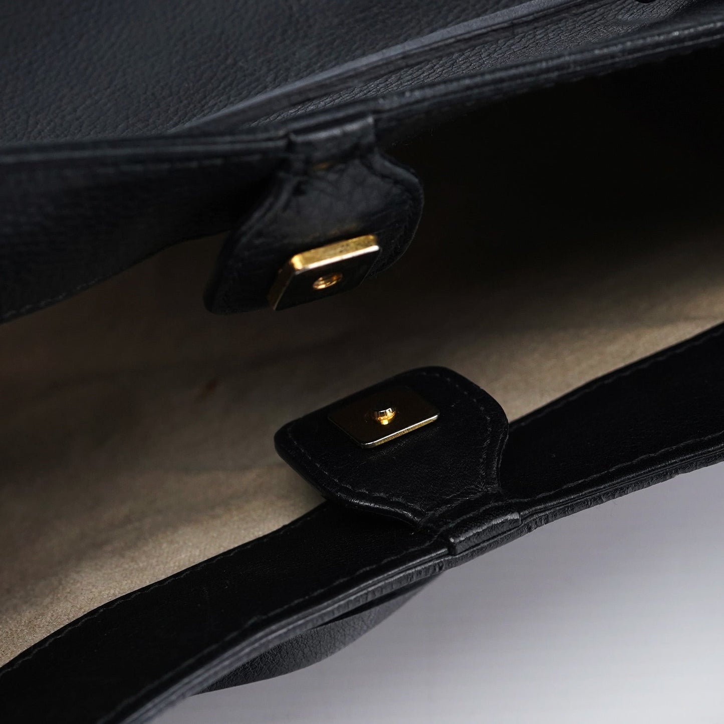 2003 Black Calfskin Bamboo Shoulder Bag