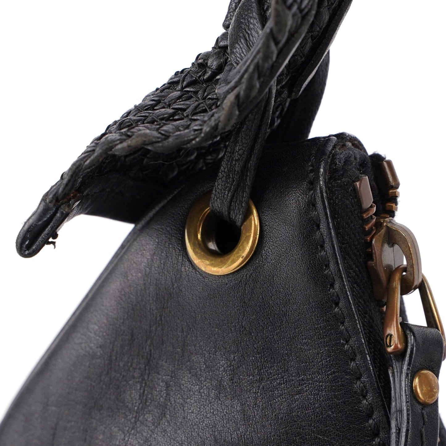 2003 Black Calfskin Hobo Shoulder Bag