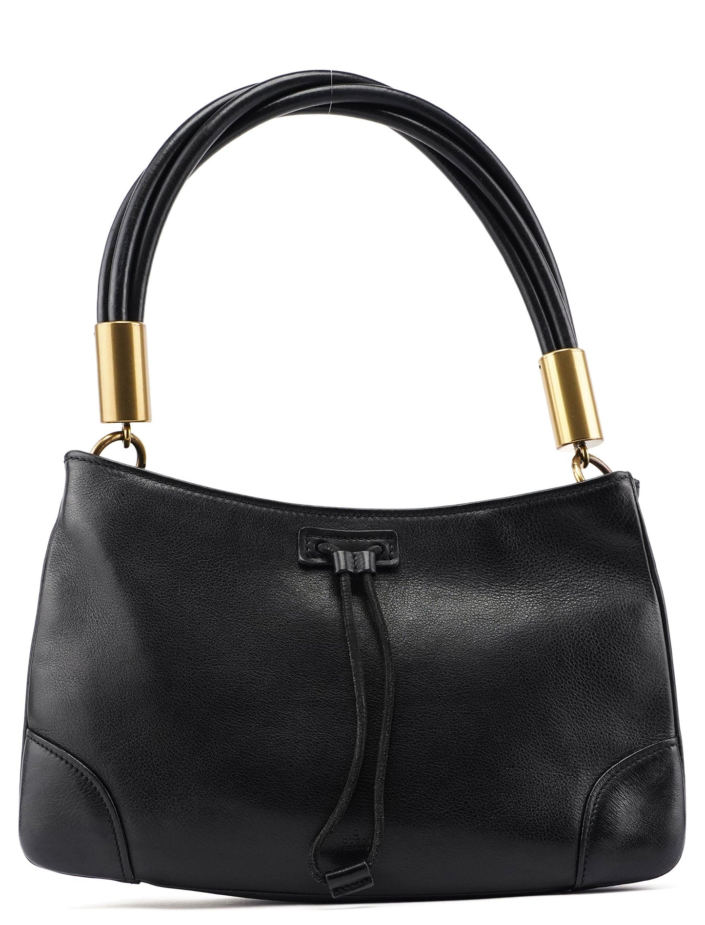 2003 Black Calfskin Knot Shoulder Bag