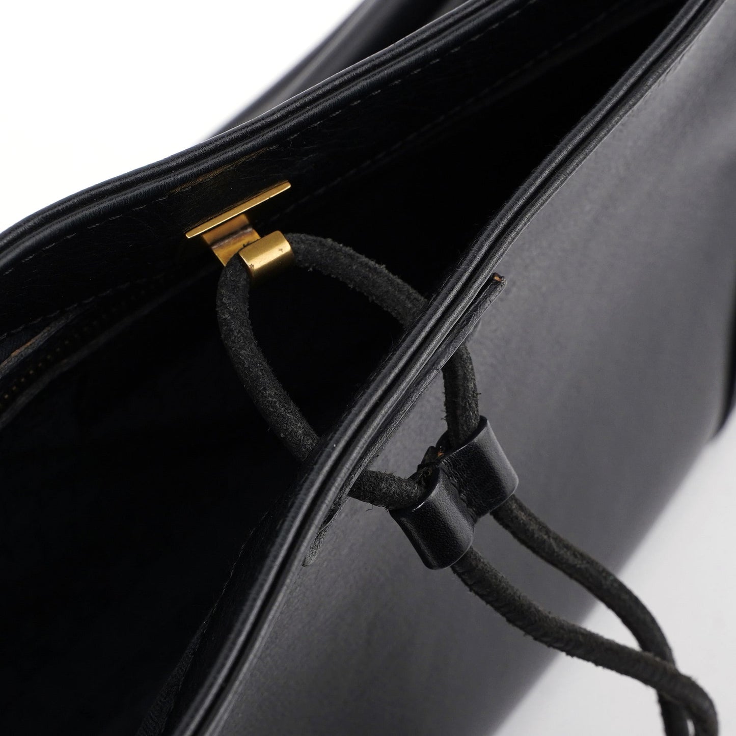 2003 Black Calfskin Knot Shoulder Bag