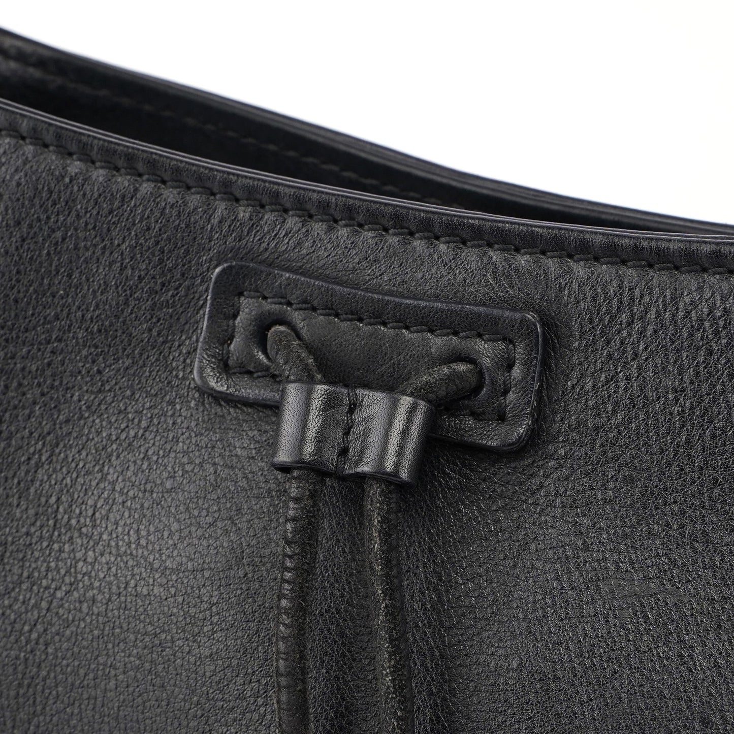 2003 Black Calfskin Knot Shoulder Bag