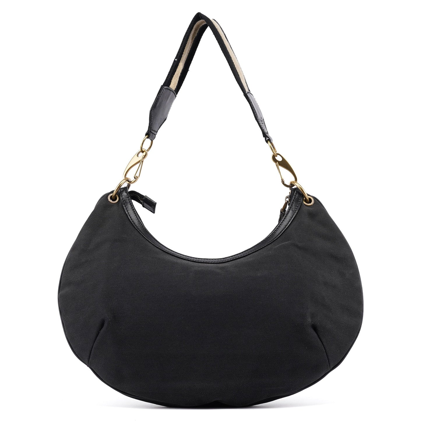 2003 Black Canvas Hobo Shoulder Bag