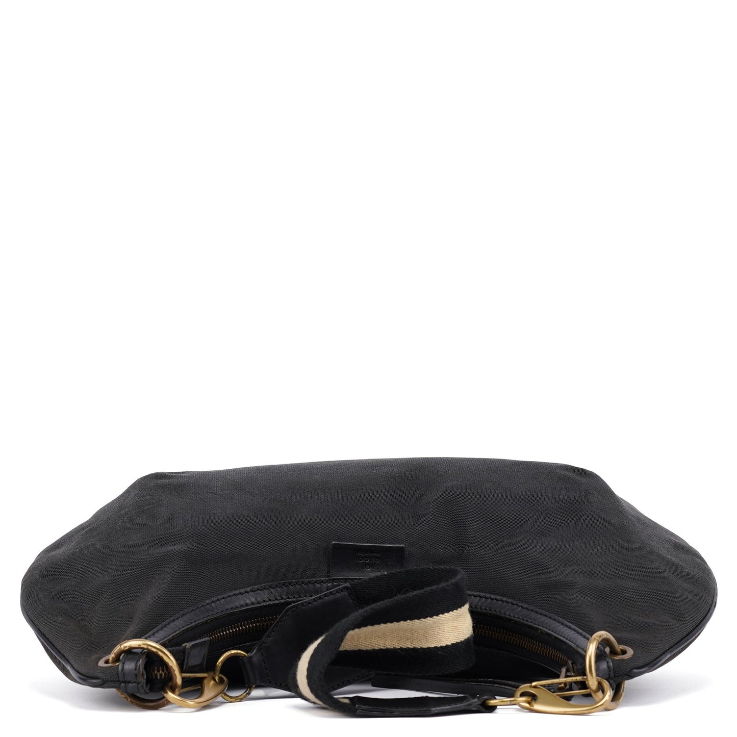 2003 Black Canvas Hobo Shoulder Bag