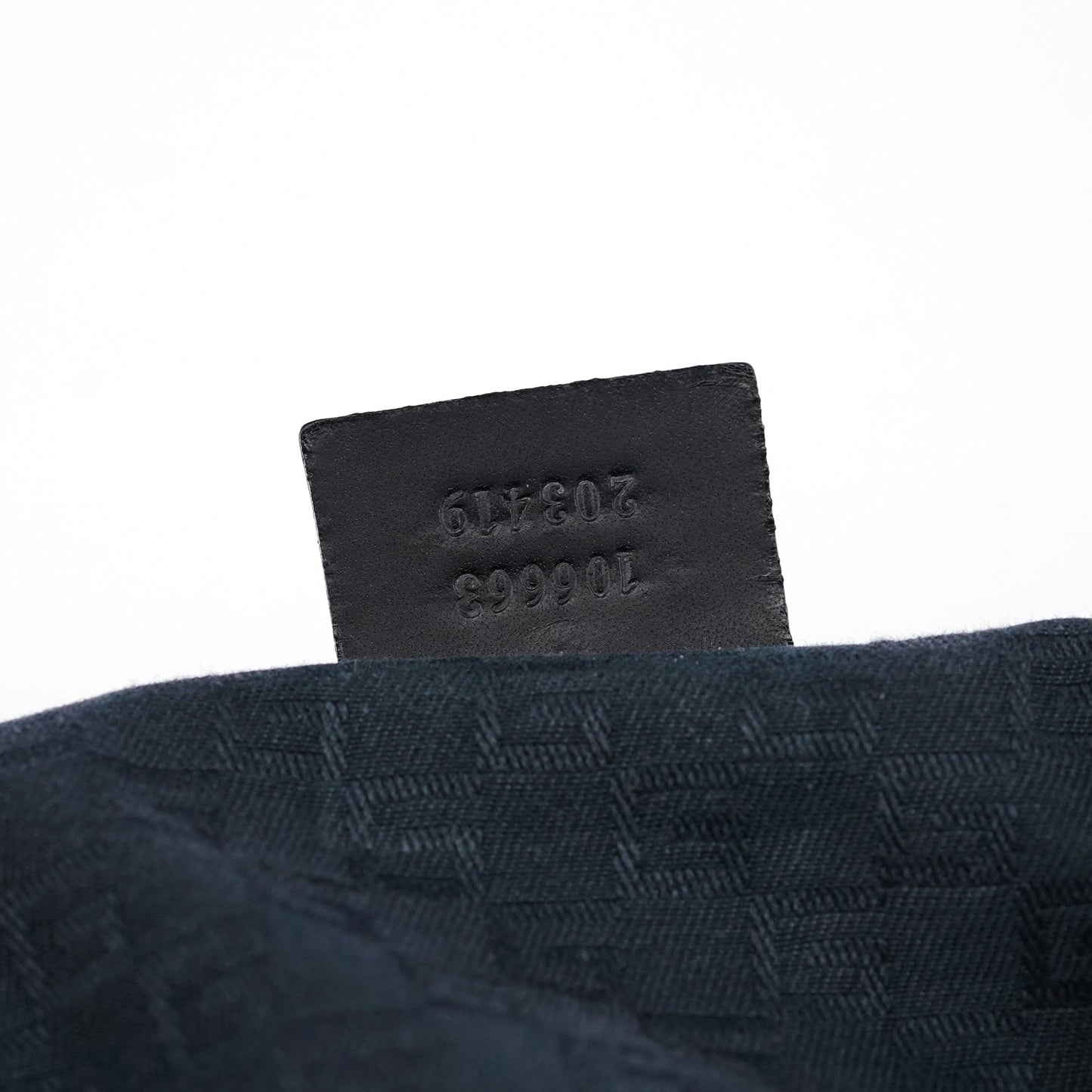 2003 Black Canvas Hobo Shoulder Bag