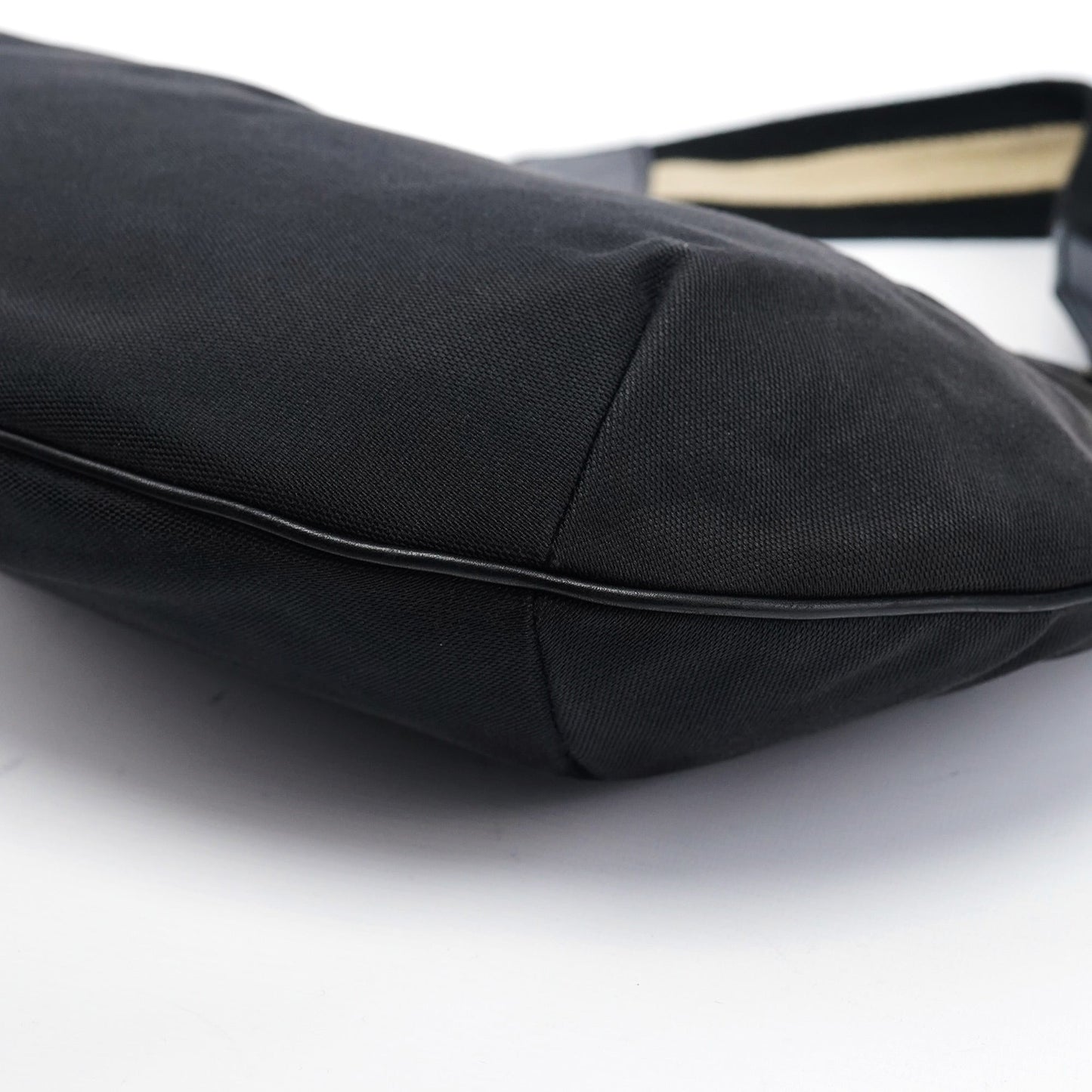 2003 Black Canvas Hobo Shoulder Bag