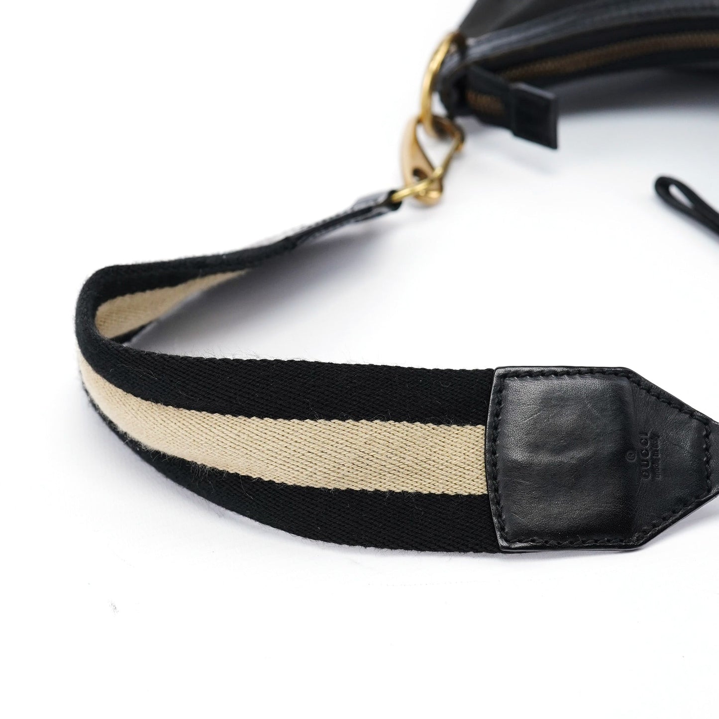 2003 Black Canvas Hobo Shoulder Bag