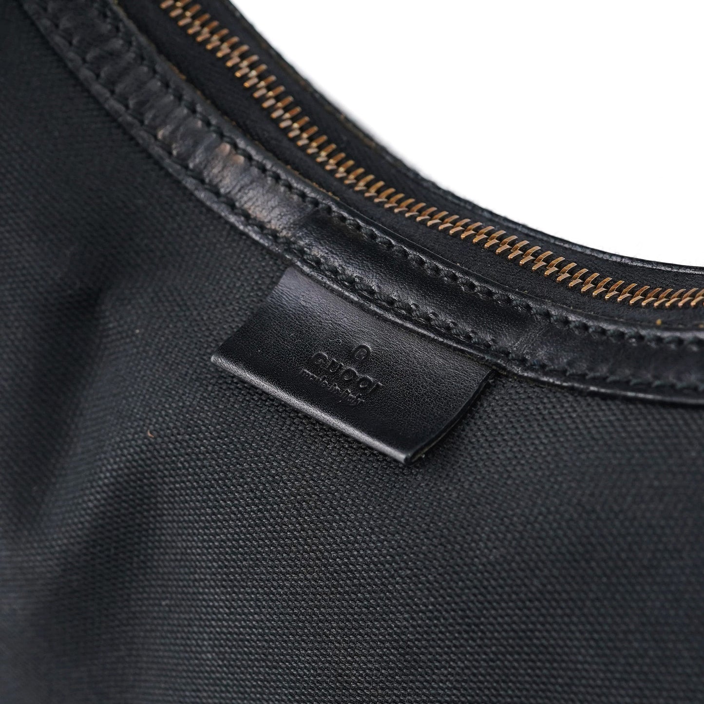 2003 Black Canvas Hobo Shoulder Bag