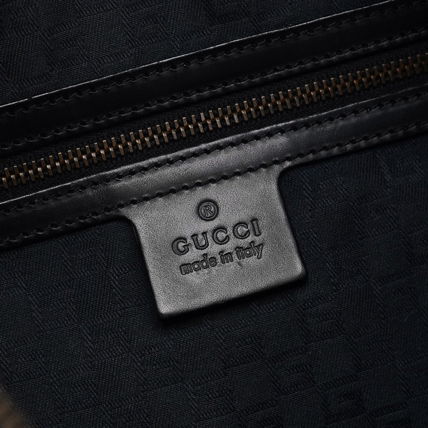 2003 Black Canvas Hobo Shoulder Bag