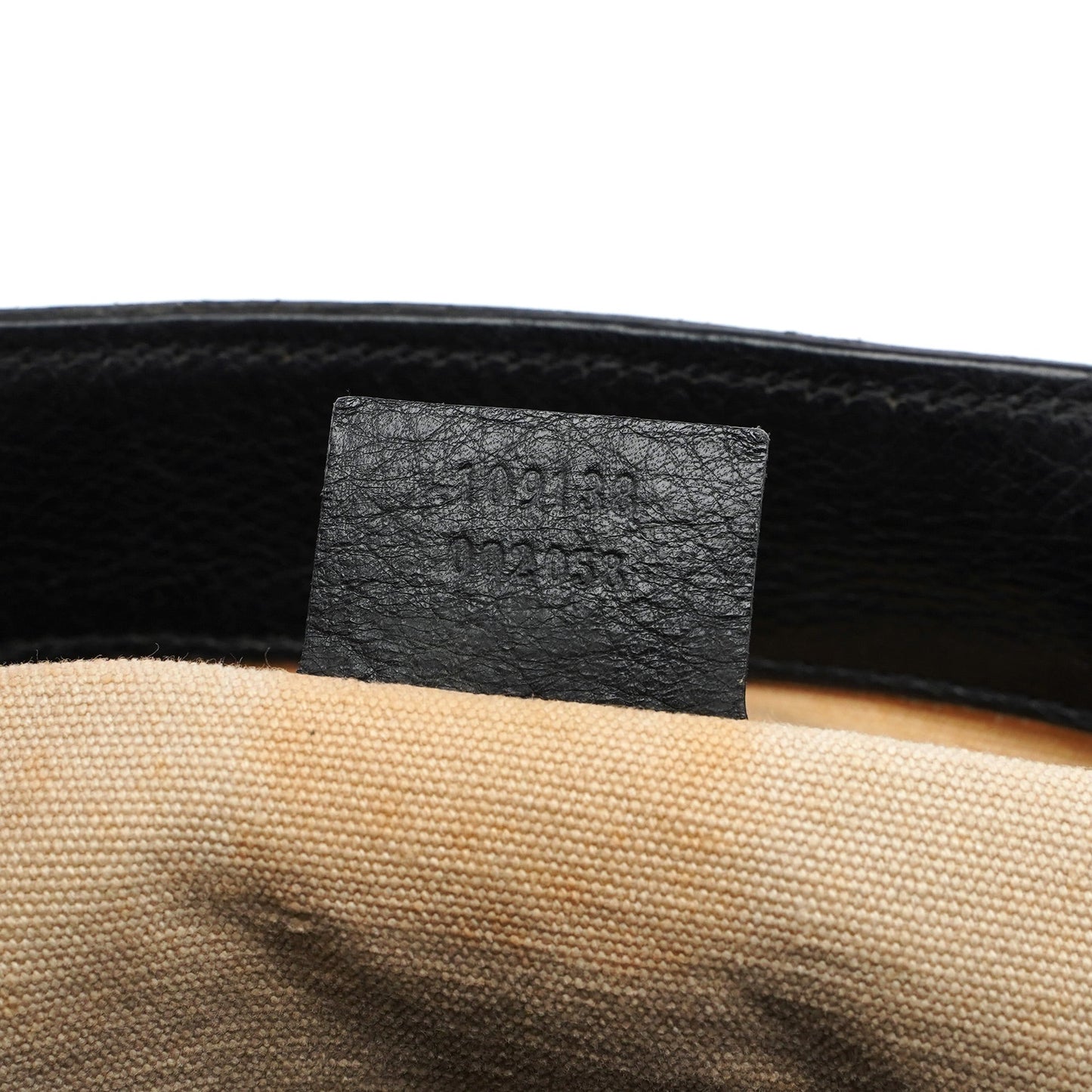 2003 Black Leather Bamboo Top Handle Bag