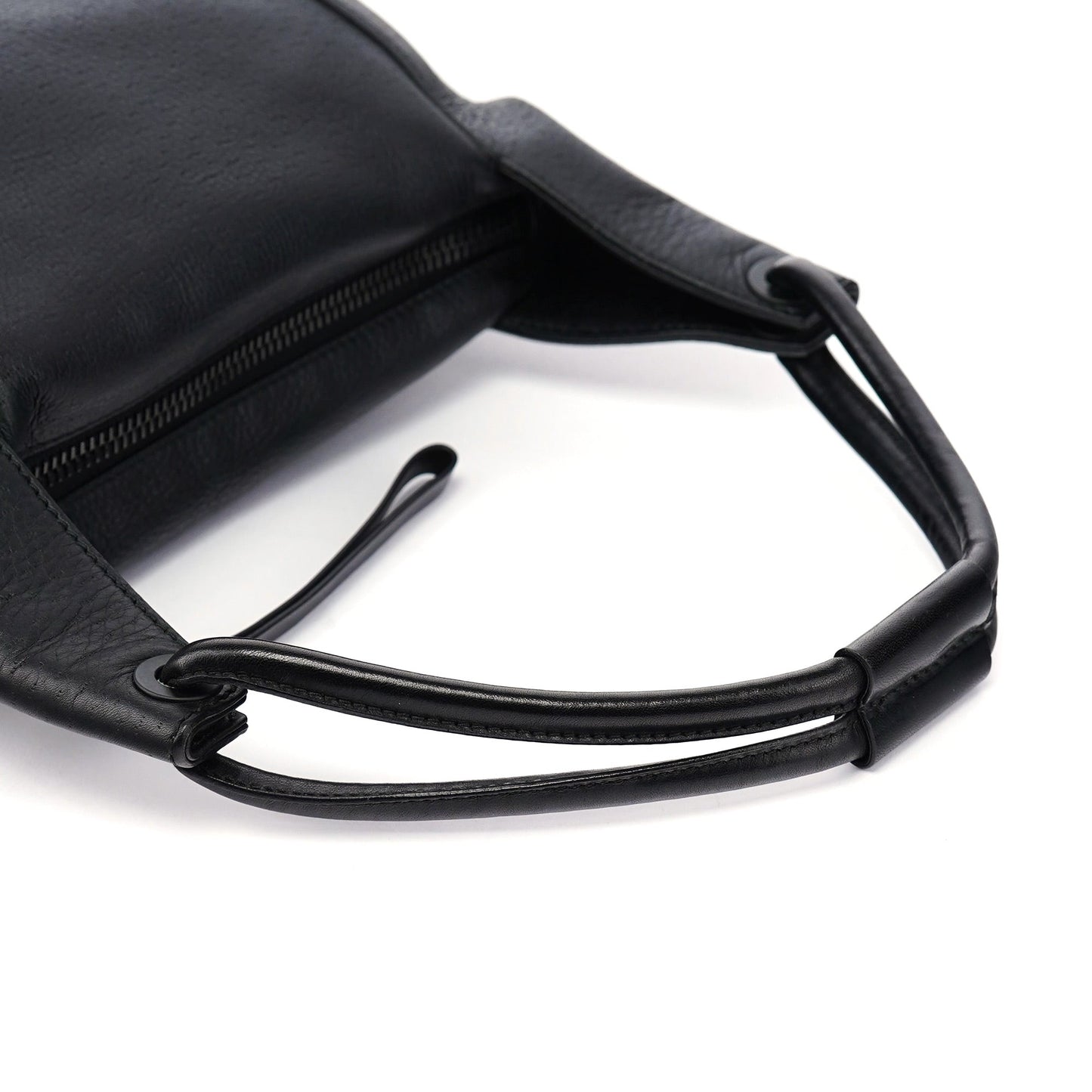 2003 Black Leather Hobo Shoulder Bag