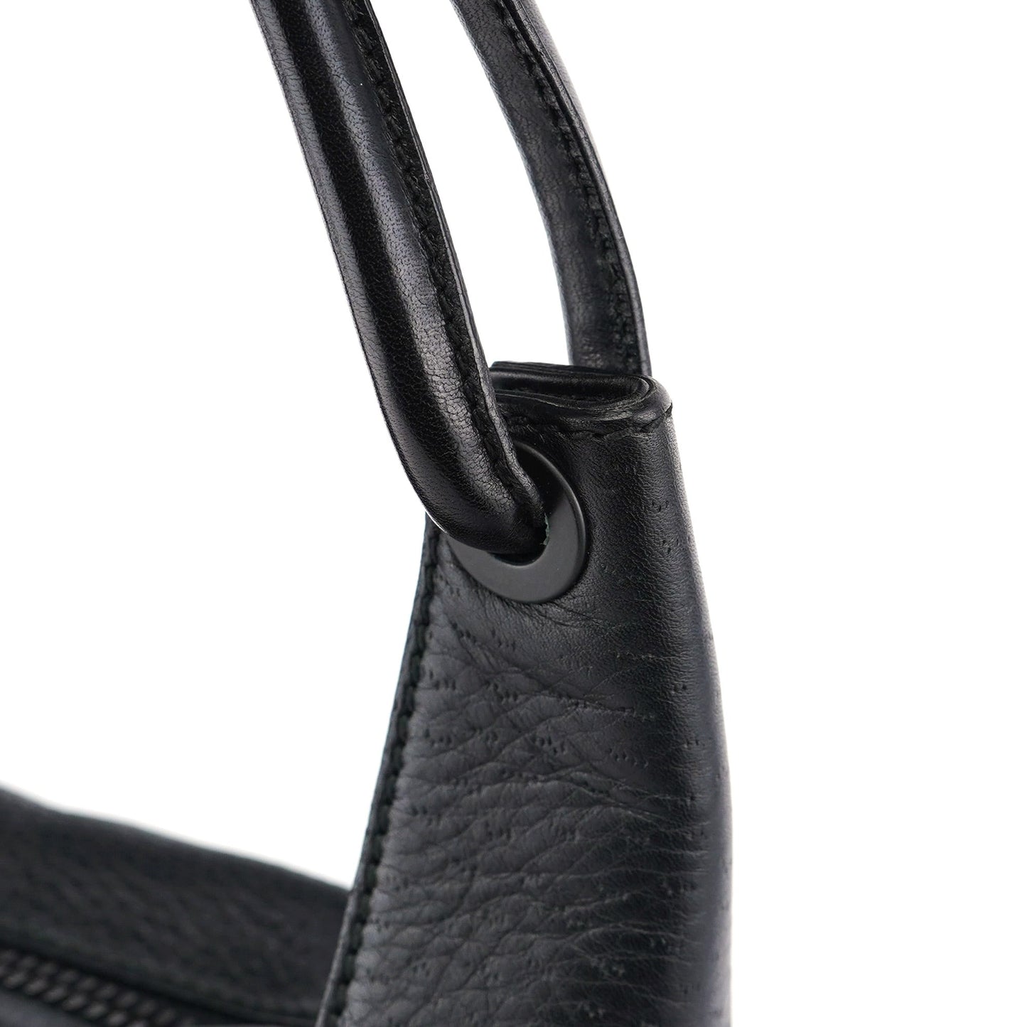 2003 Black Leather Hobo Shoulder Bag