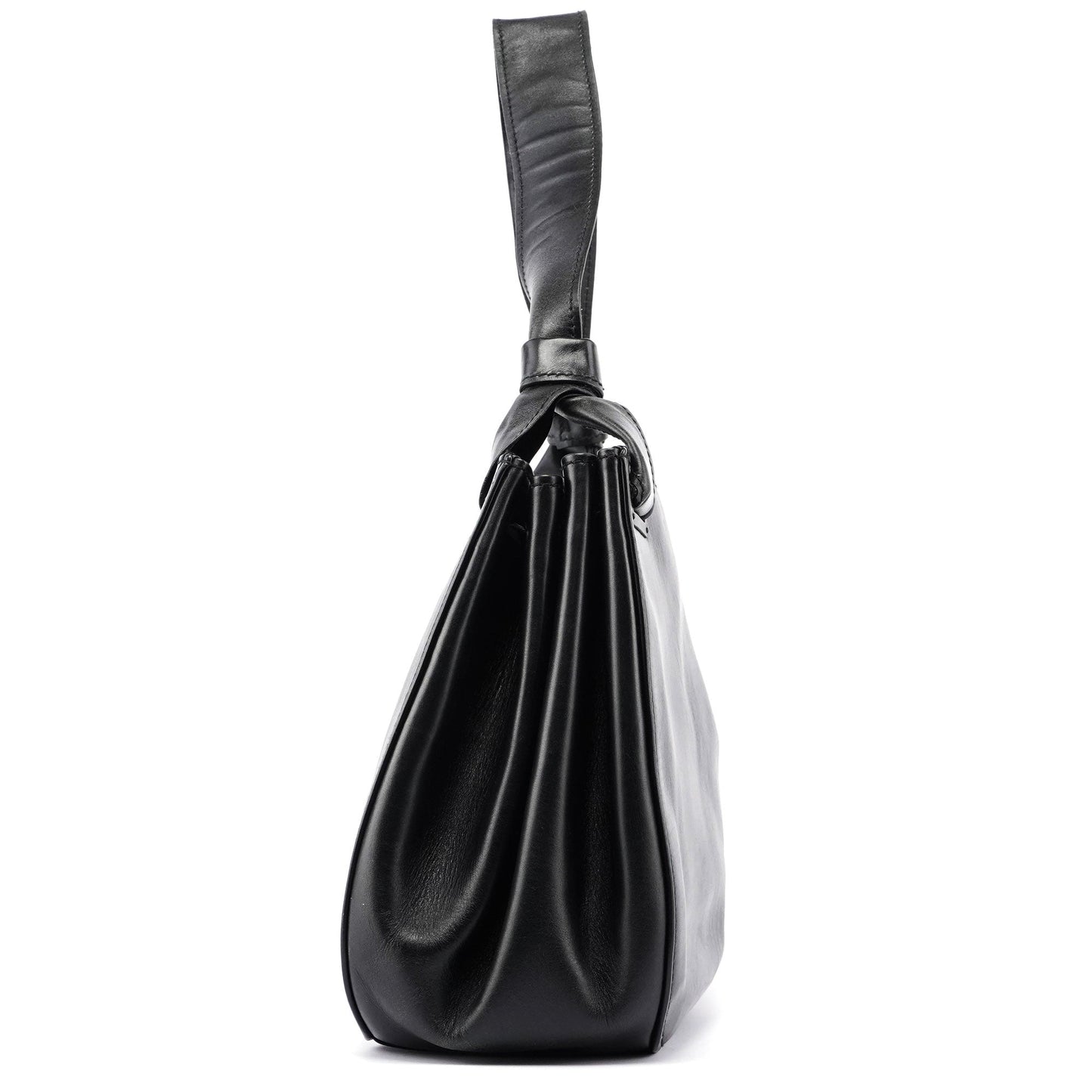 2003 Black Leather Large Shoulder Bag