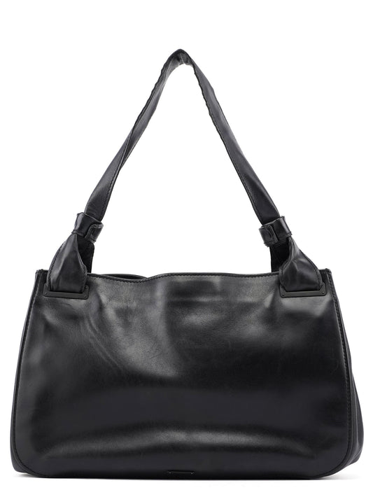 2003 Black Leather Large Shoulder Bag