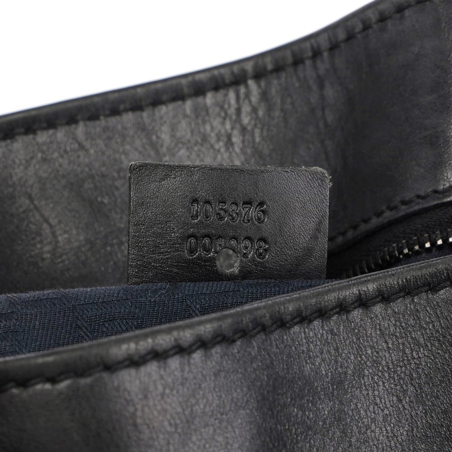 2003 Black Leather Large Shoulder Bag