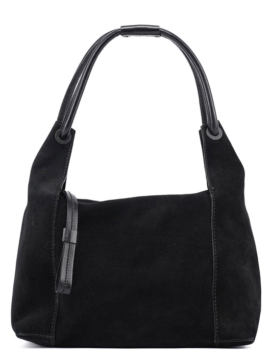 2003 Black Suede Shoulder Bag