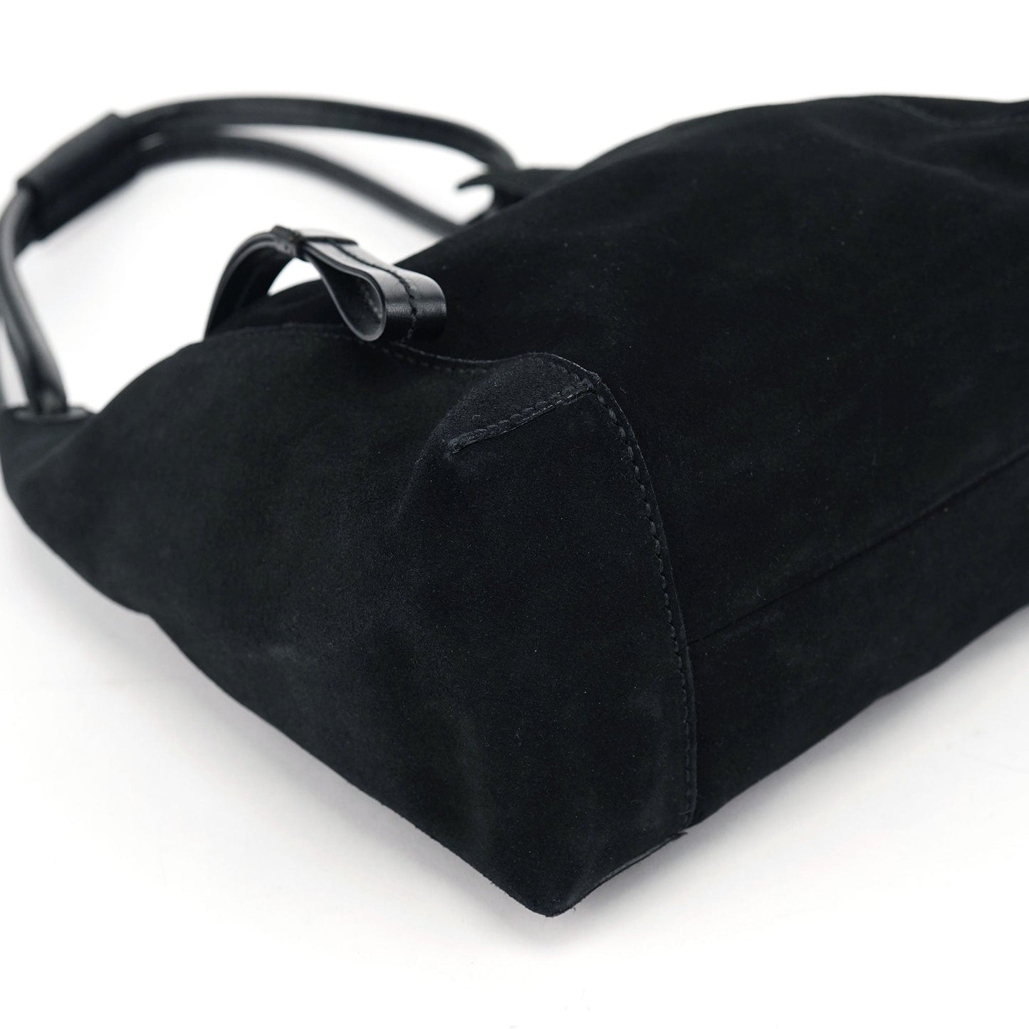 2003 Black Suede Shoulder Bag