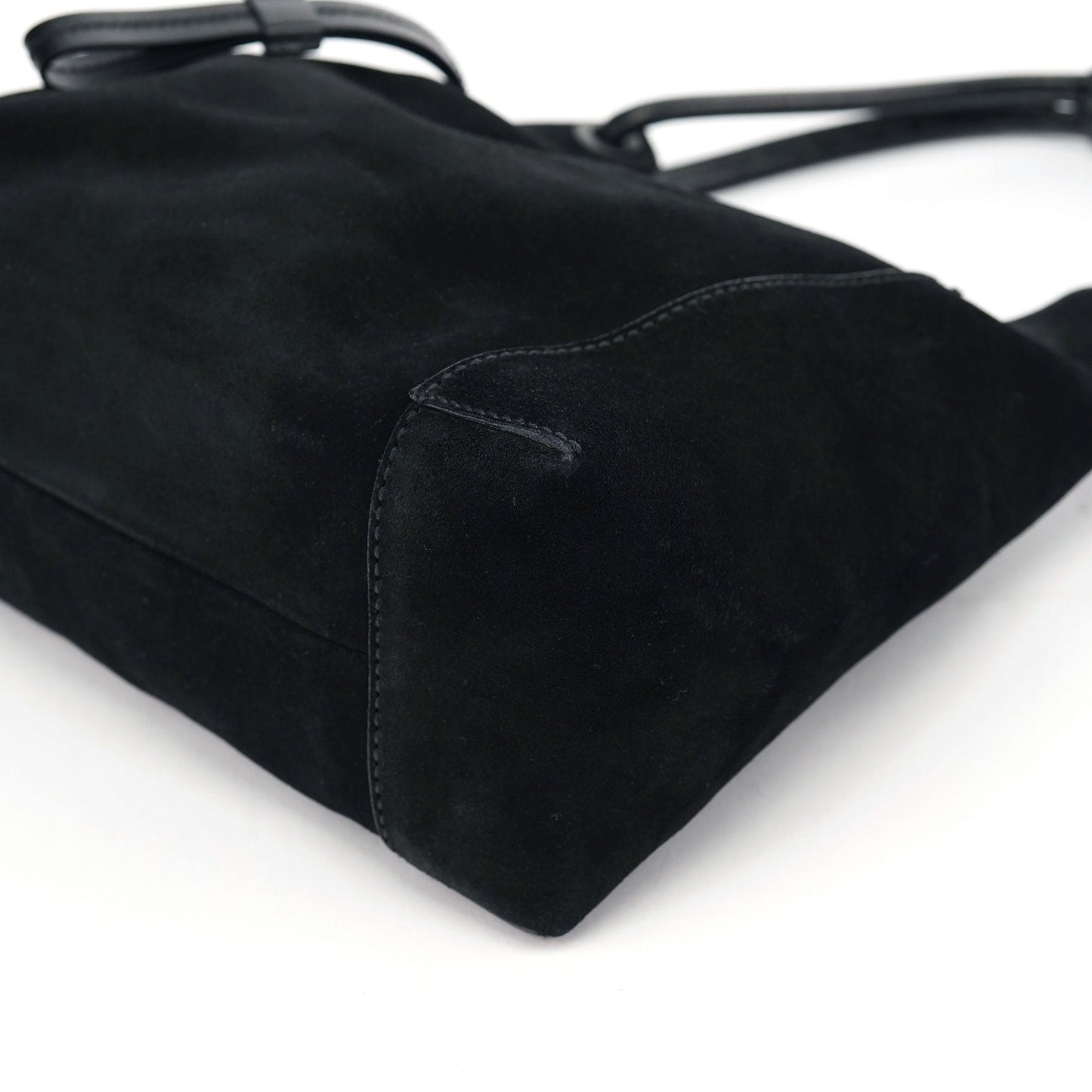 2003 Black Suede Shoulder Bag