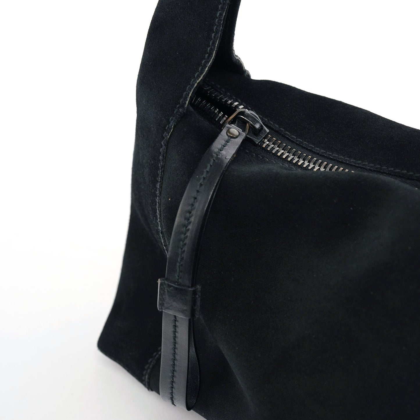2003 Black Suede Shoulder Bag