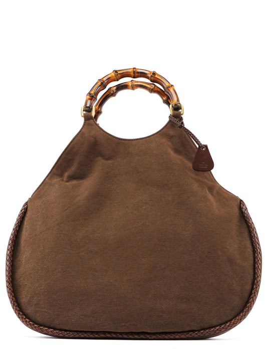 2003 Brown Canvas Bamboo Bag