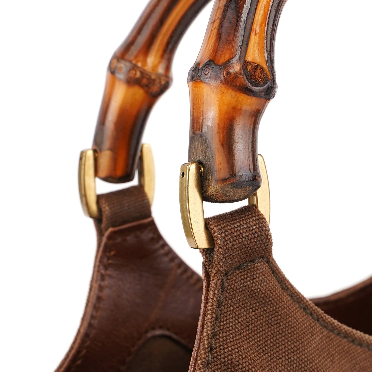 2003 Brown Canvas Bamboo Bag