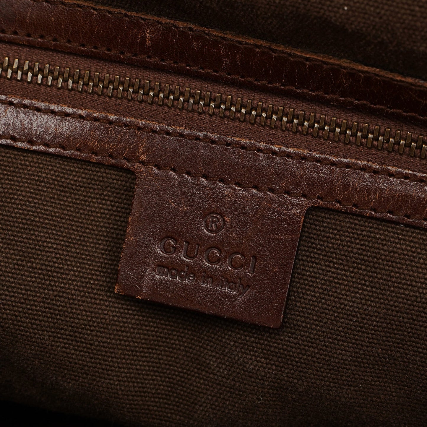 2003 Brown Canvas Bamboo Bag