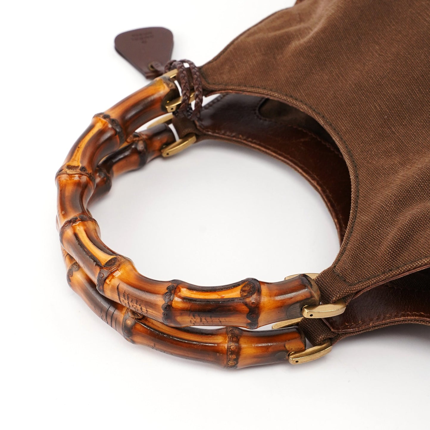 2003 Brown Canvas Bamboo Bag