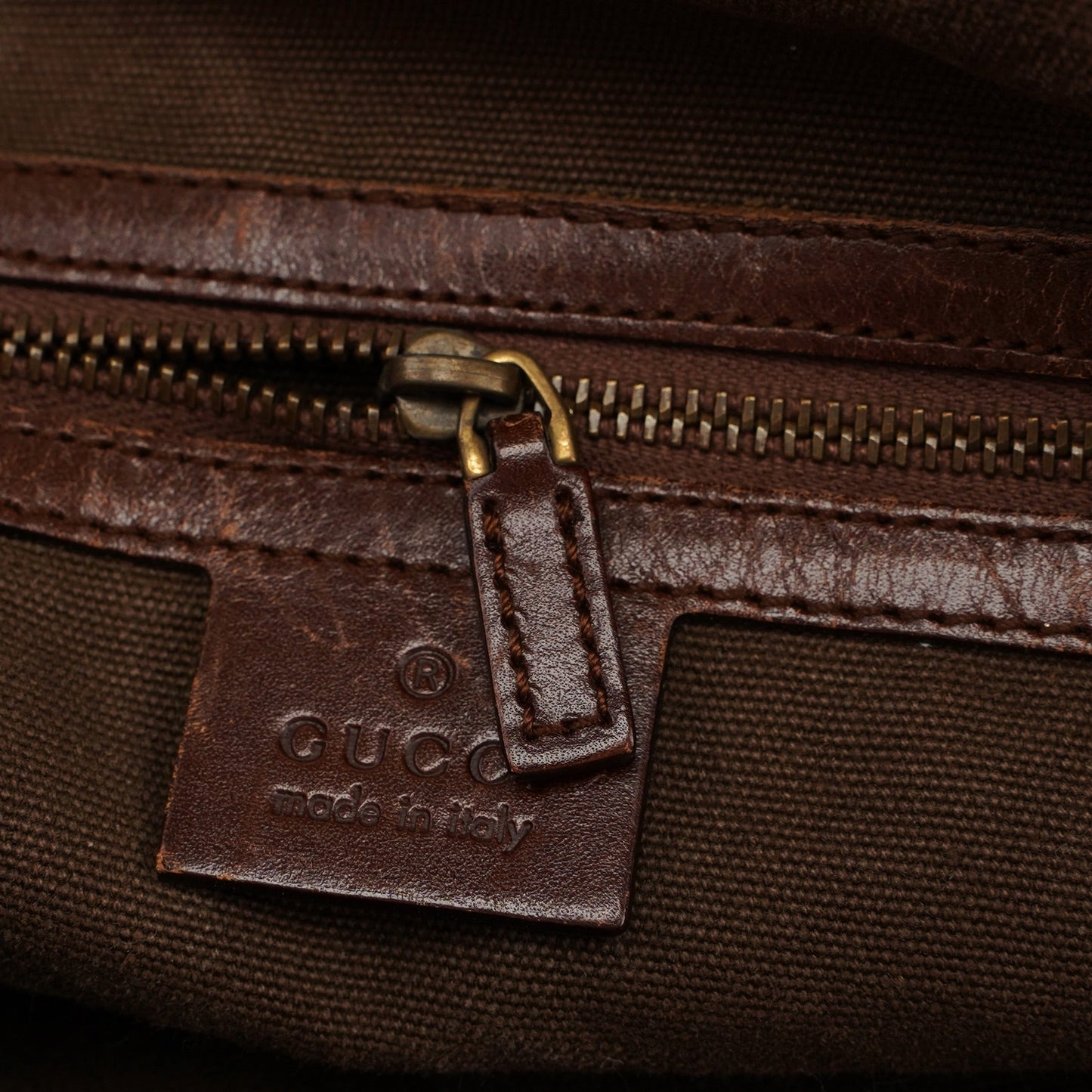 2003 Brown Canvas Bamboo Bag