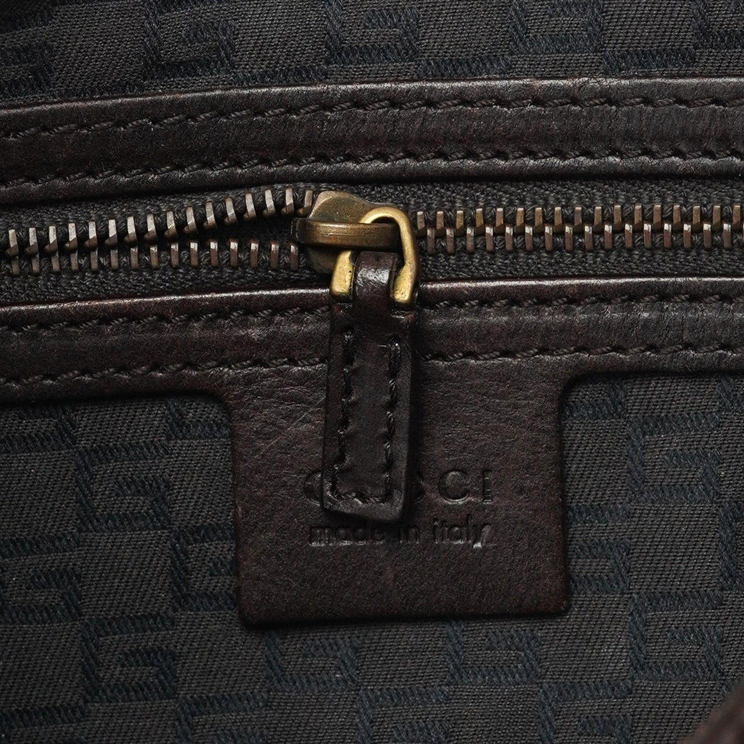 2003 Brown Canvas Hobo Shoulder Bag