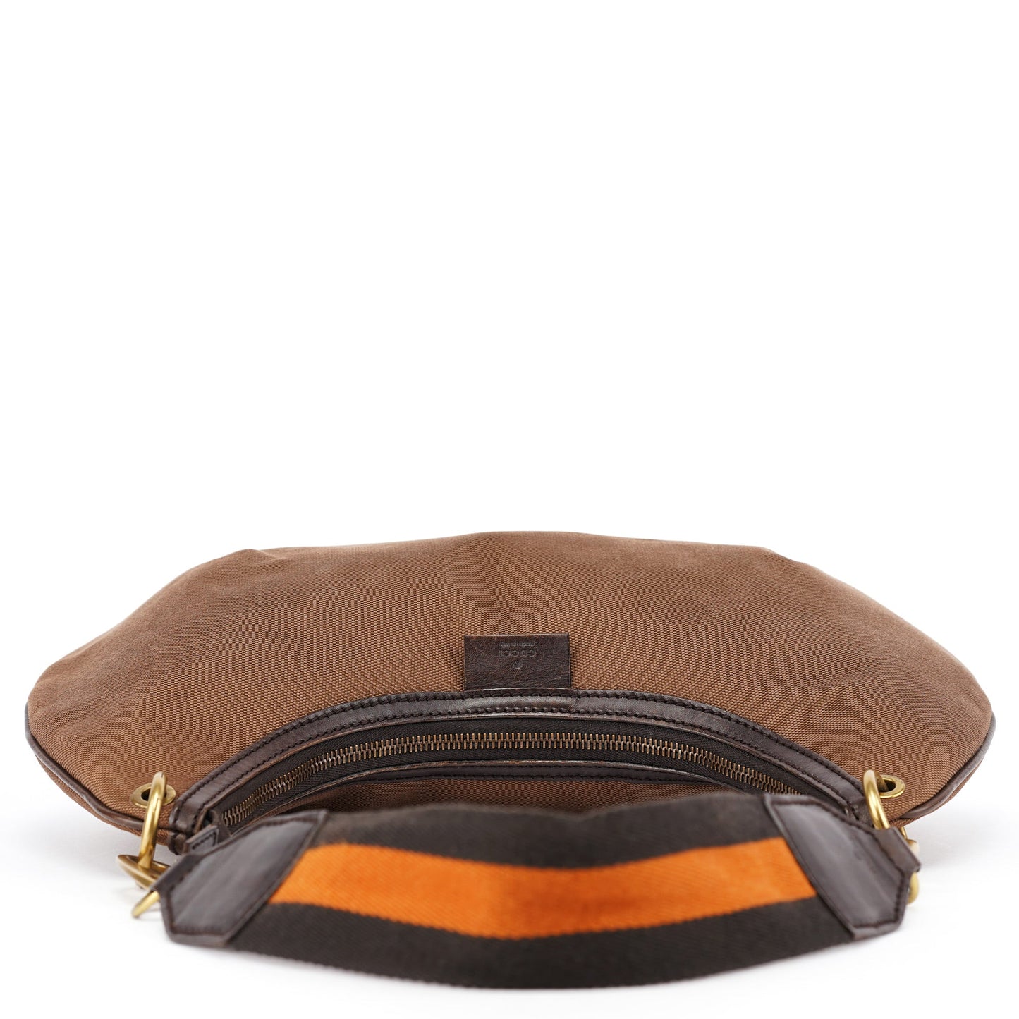 2003 Brown Canvas Hobo Shoulder Bag