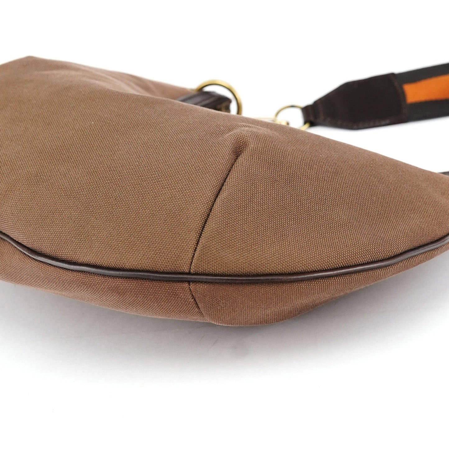 2003 Brown Canvas Hobo Shoulder Bag