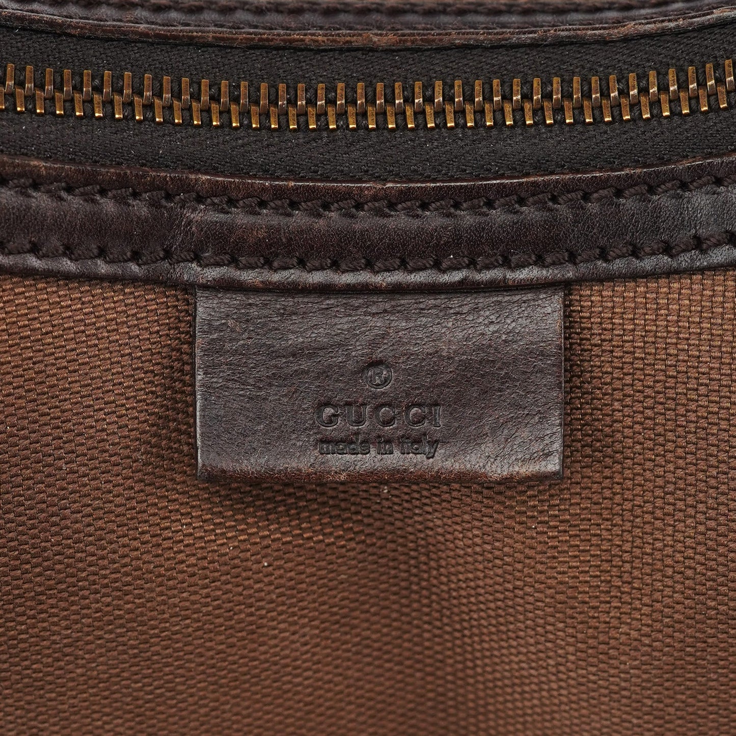 2003 Brown Canvas Hobo Shoulder Bag