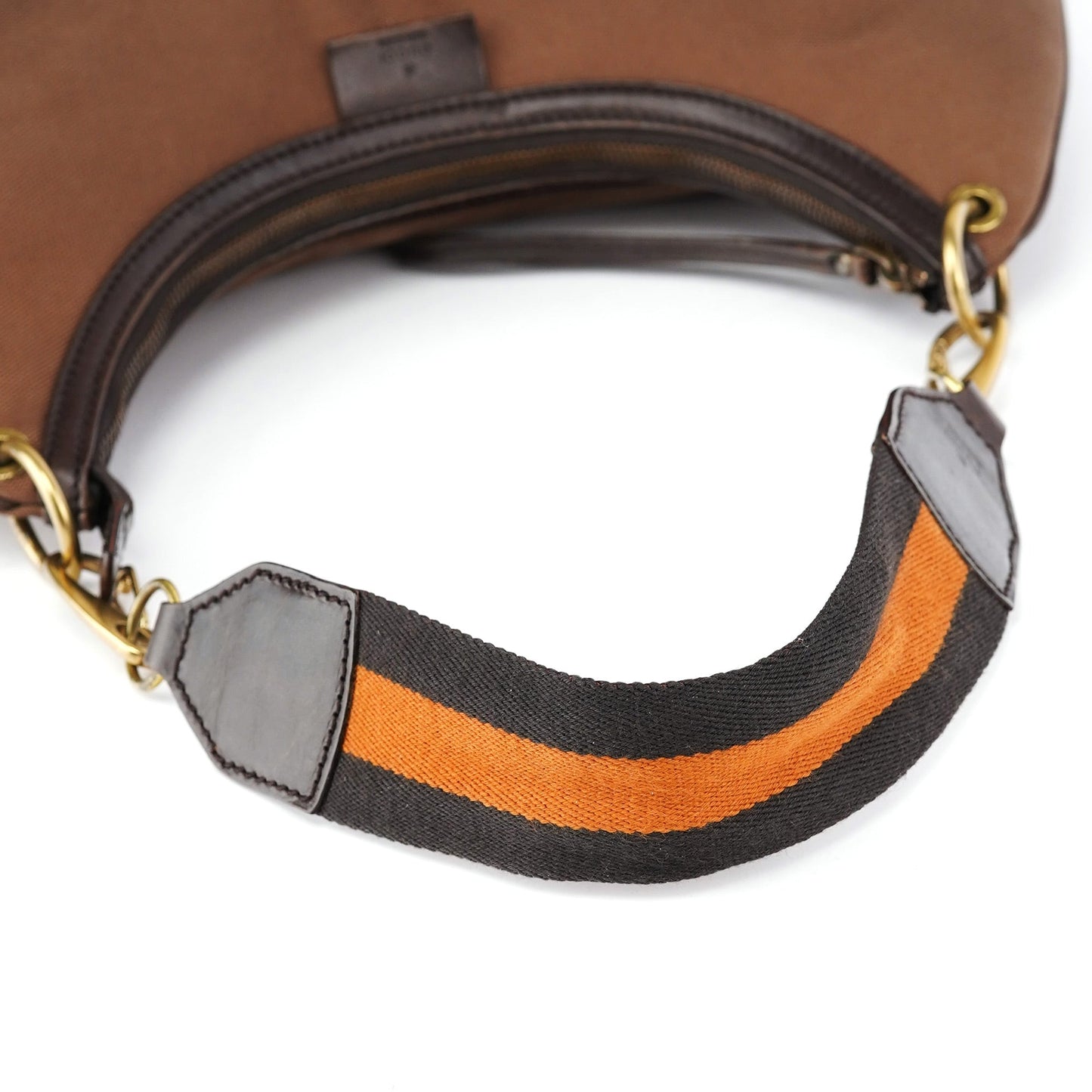 2003 Brown Canvas Hobo Shoulder Bag