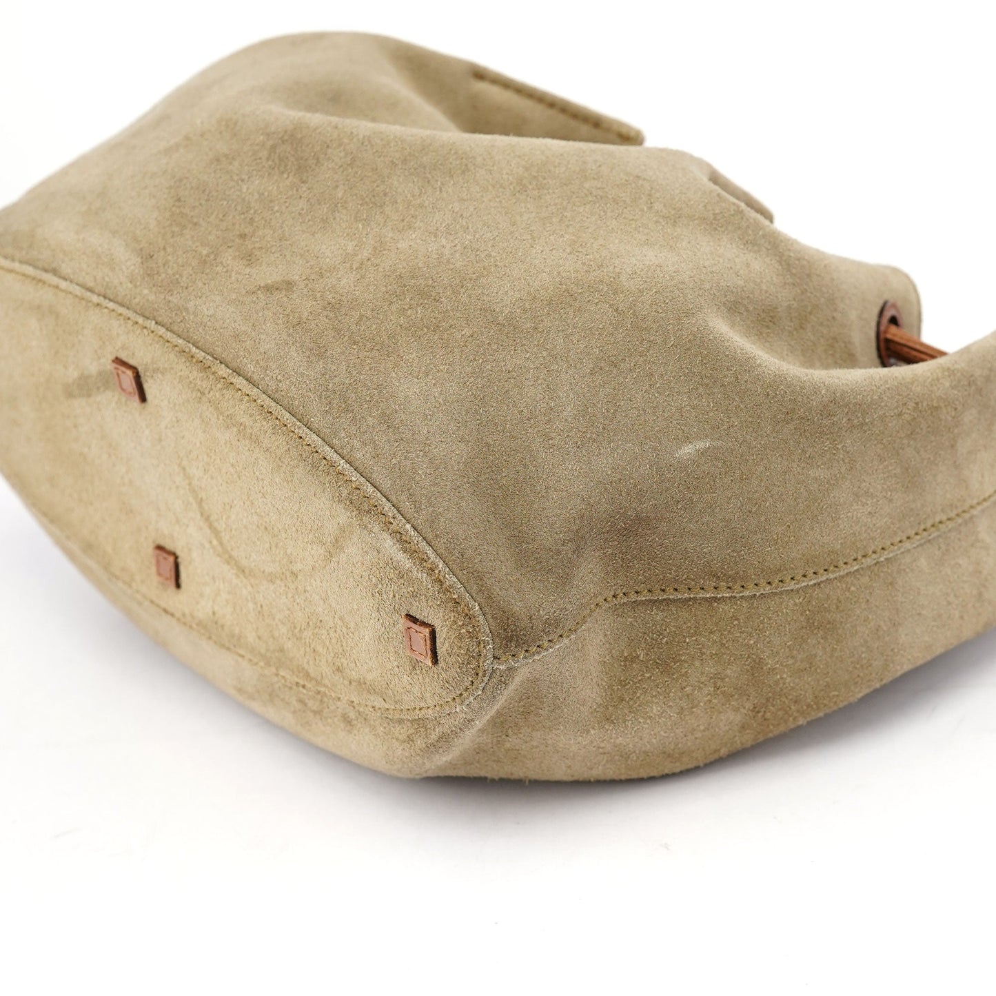 2003 Khaki Suede Sling Shoulder Bag