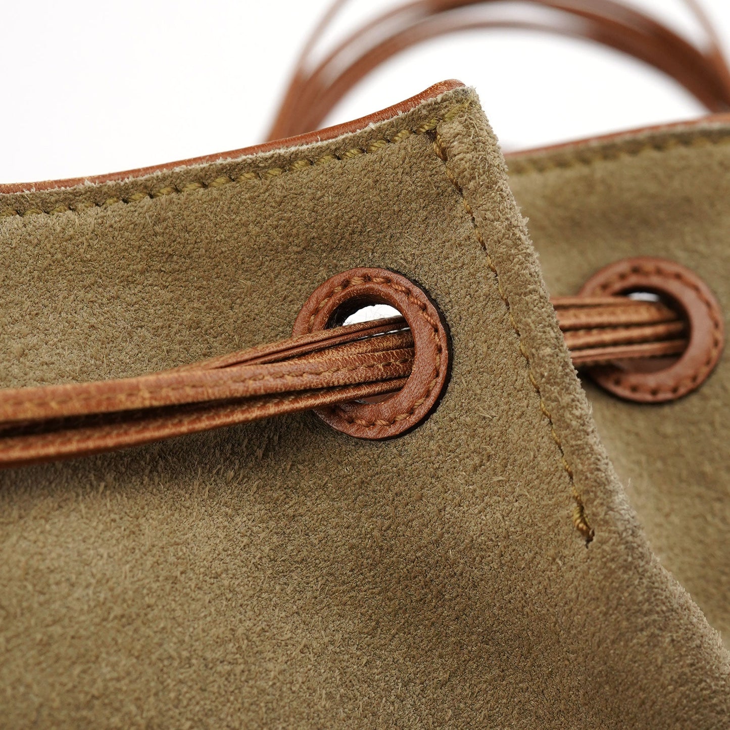 2003 Khaki Suede Sling Shoulder Bag