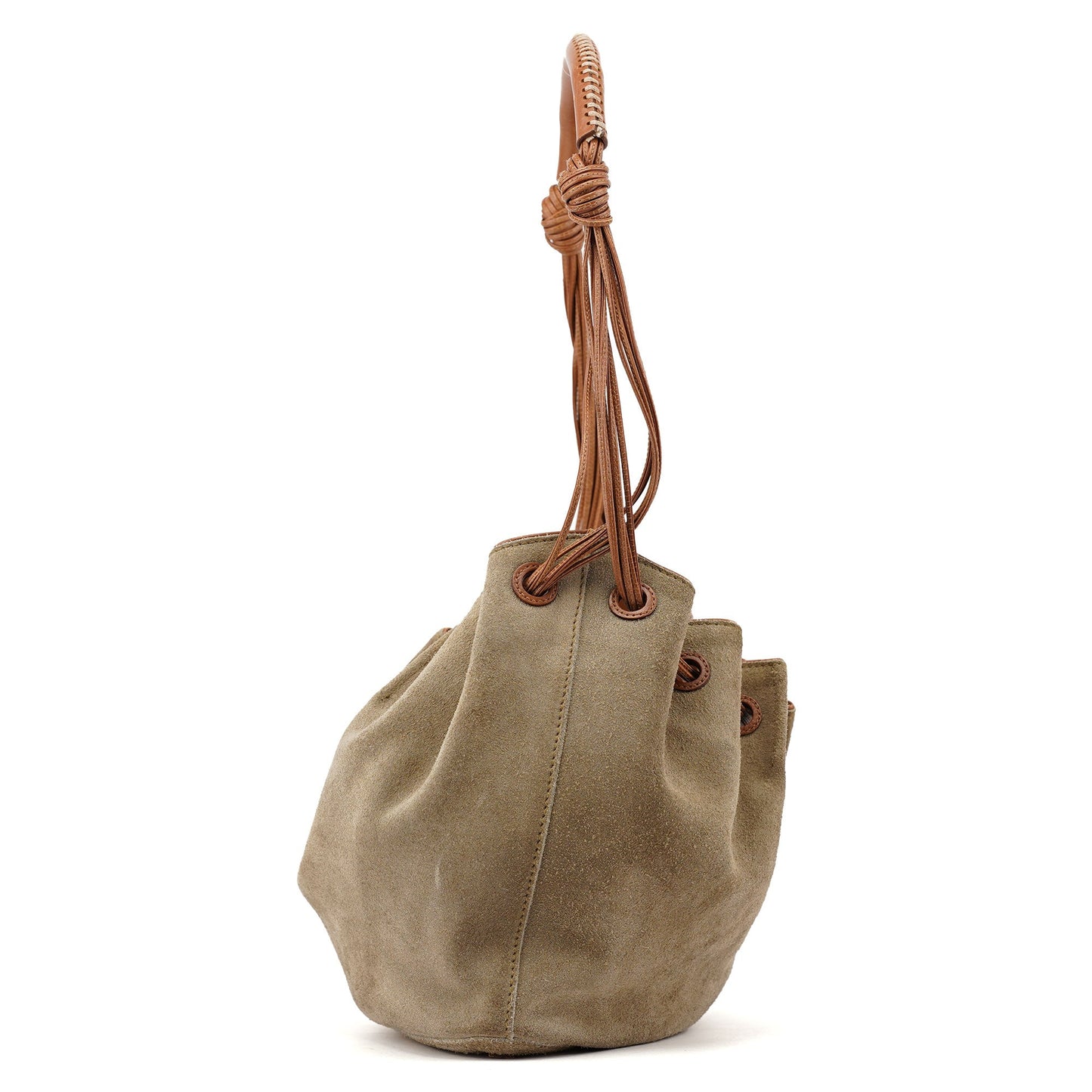 2003 Khaki Suede Sling Shoulder Bag