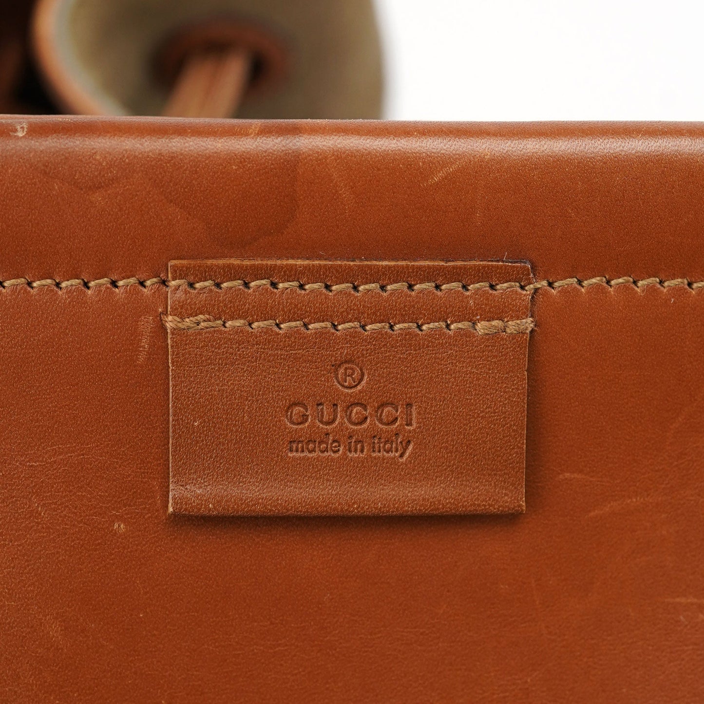 2003 Khaki Suede Sling Shoulder Bag