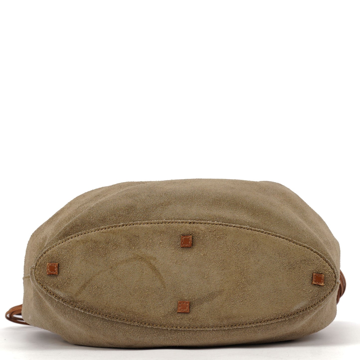 2003 Khaki Suede Sling Shoulder Bag