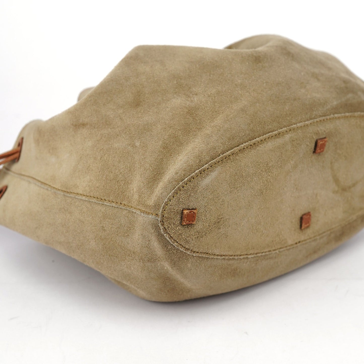 2003 Khaki Suede Sling Shoulder Bag