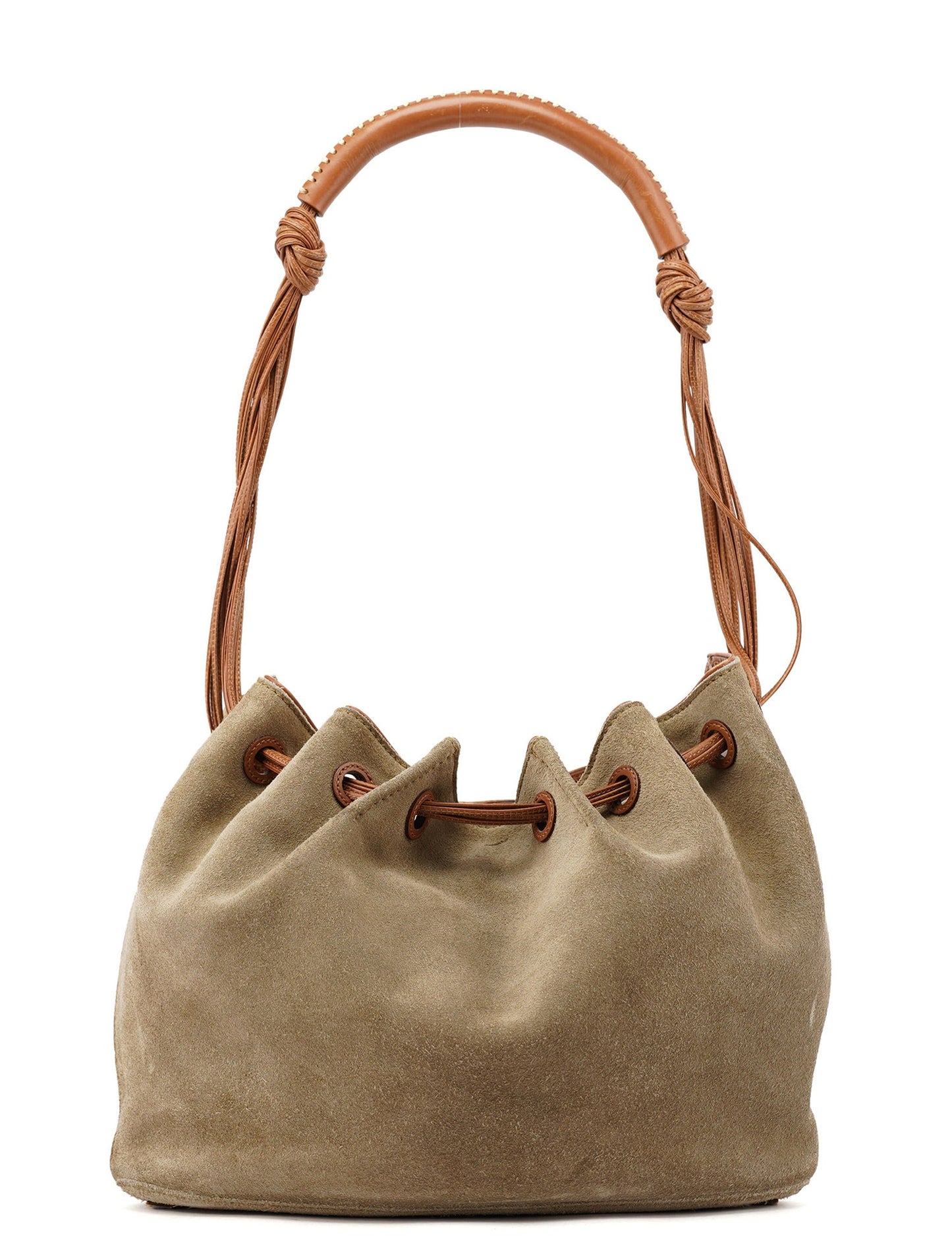 2003 Khaki Suede Sling Shoulder Bag