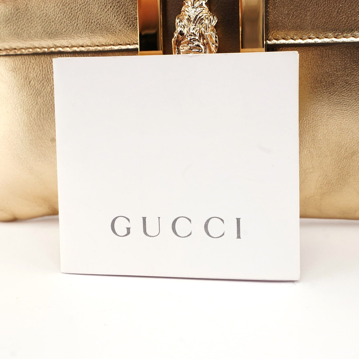 2004 Golden Calfskin Tiger Shoulder Bag