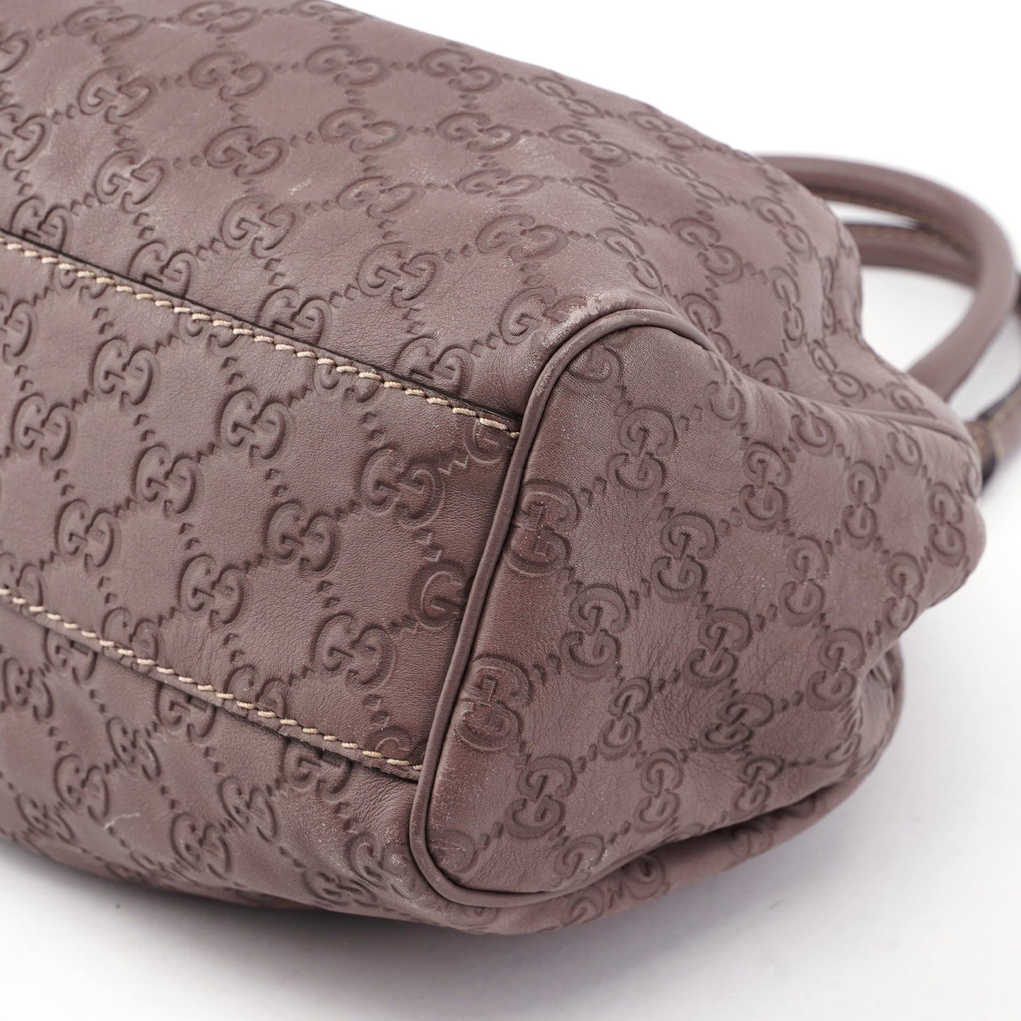 211944 Purple Calfskin GG Shoulder Bag