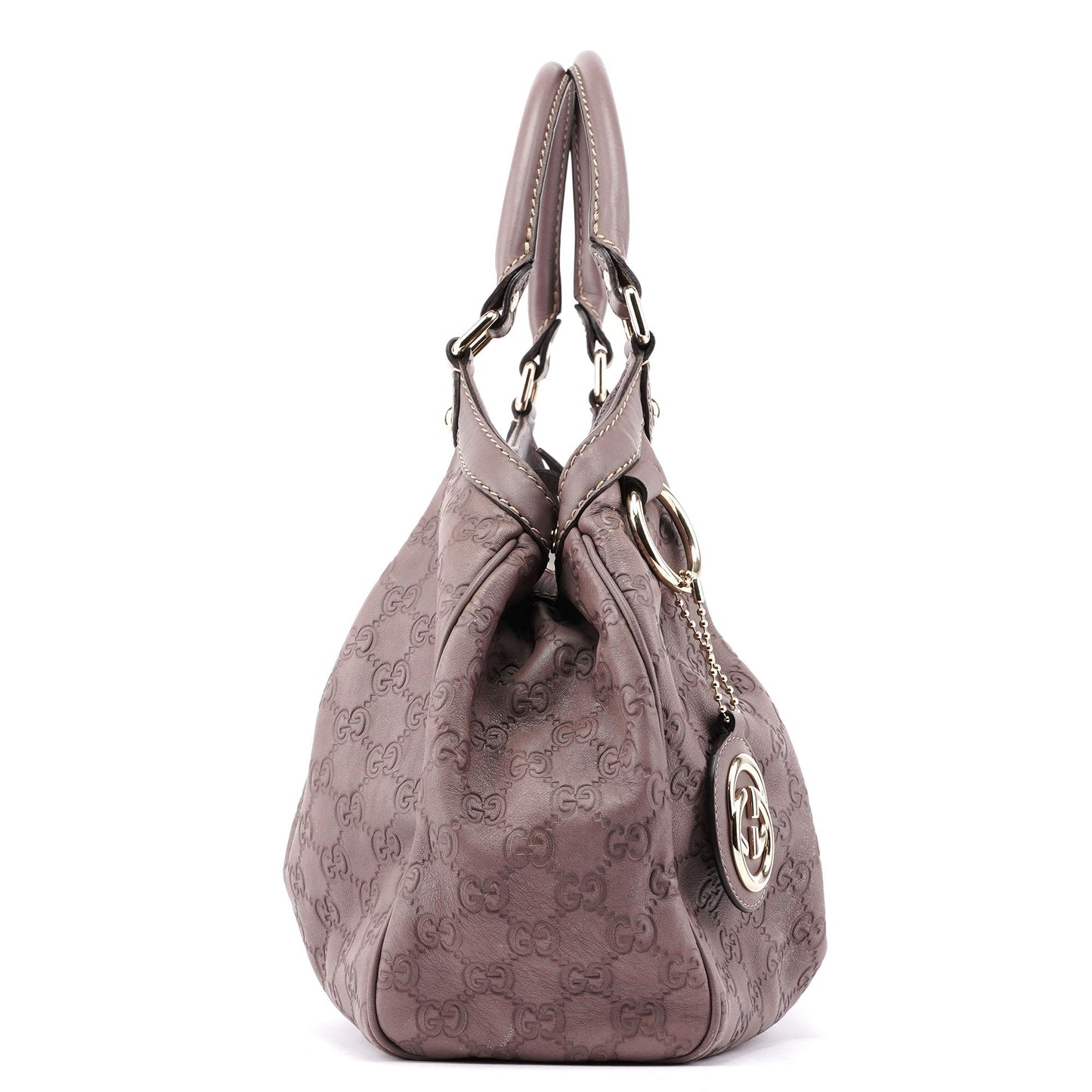 211944 Purple Calfskin GG Shoulder Bag