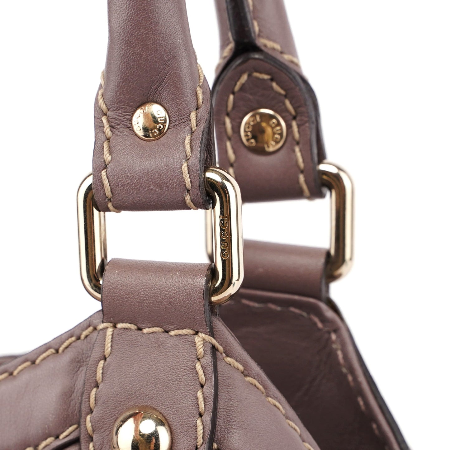 211944 Purple Calfskin GG Shoulder Bag