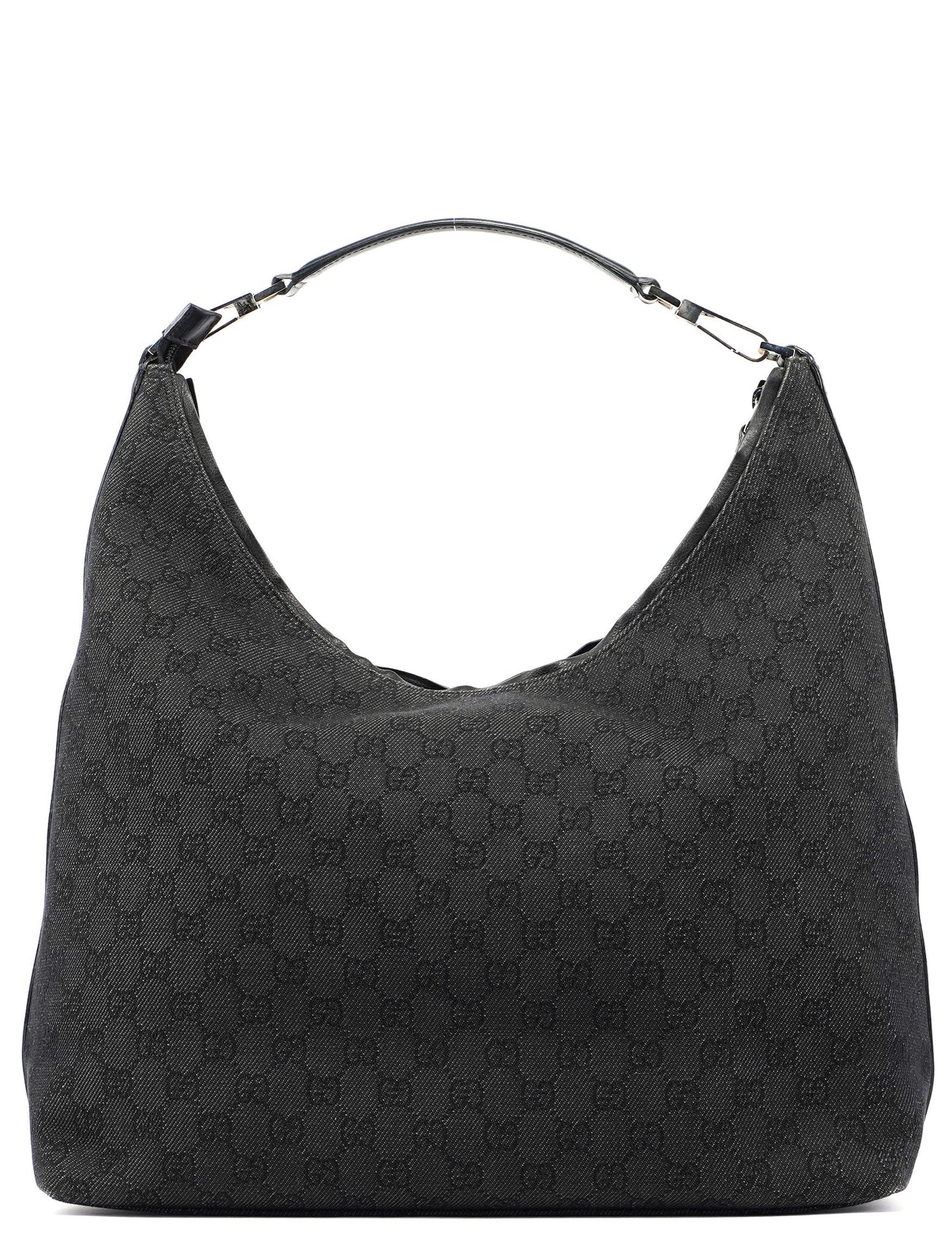 246892 Anthracite Denim GG Hobo Shoulder Bag