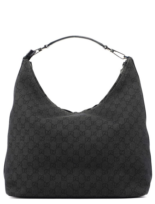 246892 Anthracite Denim GG Hobo Shoulder Bag