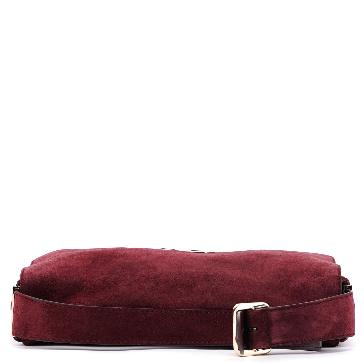 248045 Burgundy Suede GG Shoulder Bag