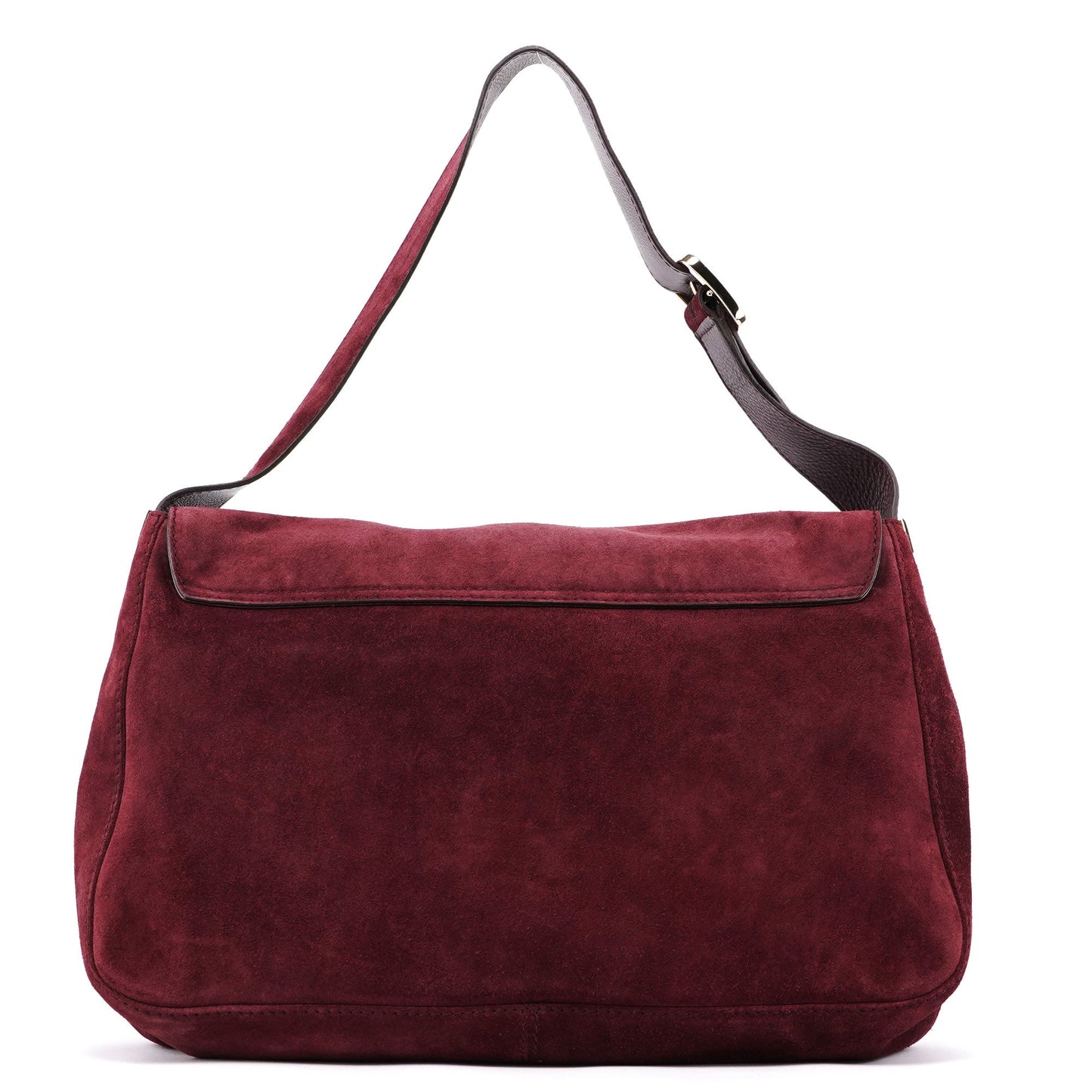 248045 Burgundy Suede GG Shoulder Bag