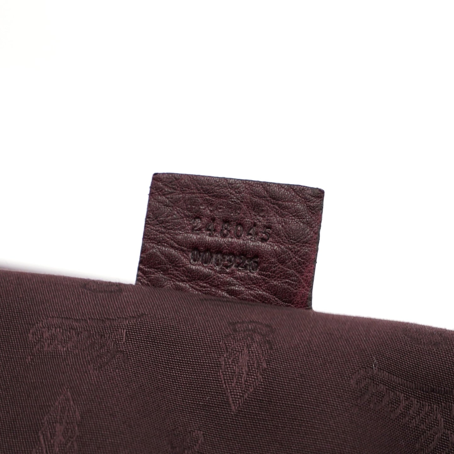 248045 Burgundy Suede GG Shoulder Bag