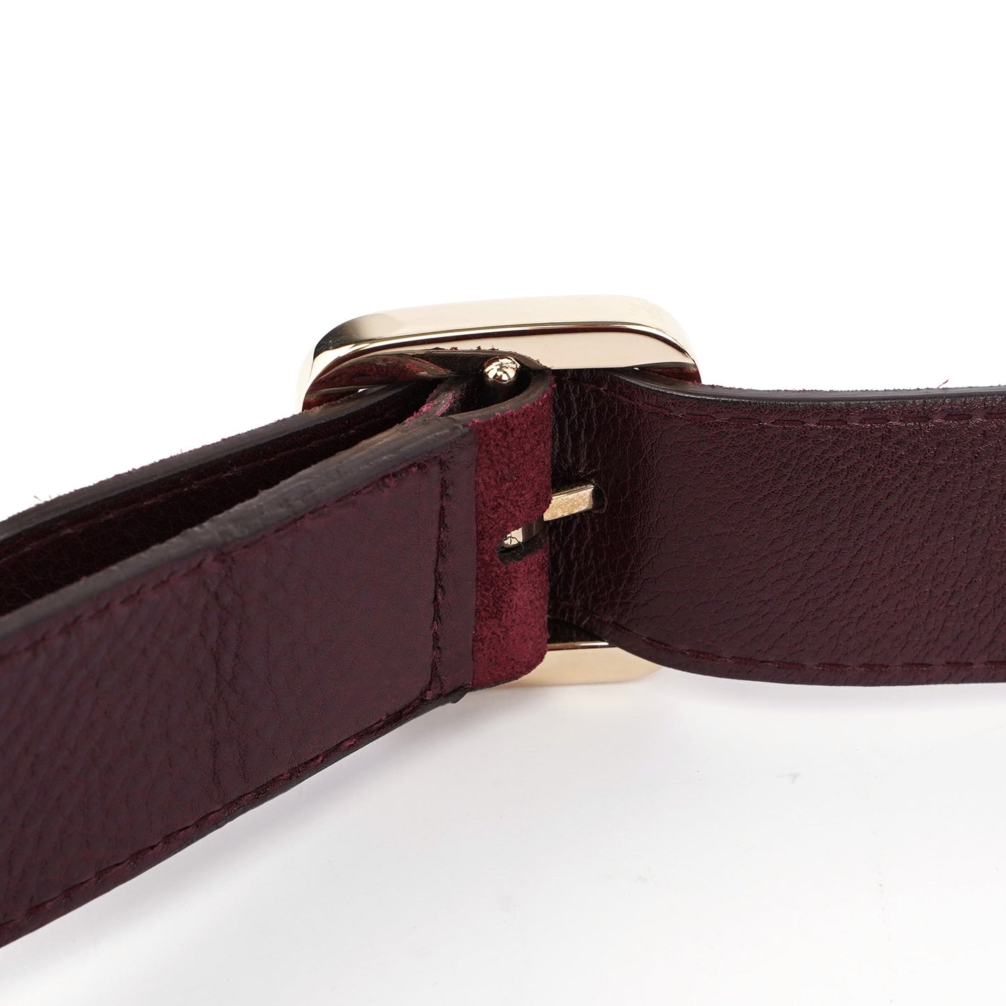 248045 Burgundy Suede GG Shoulder Bag