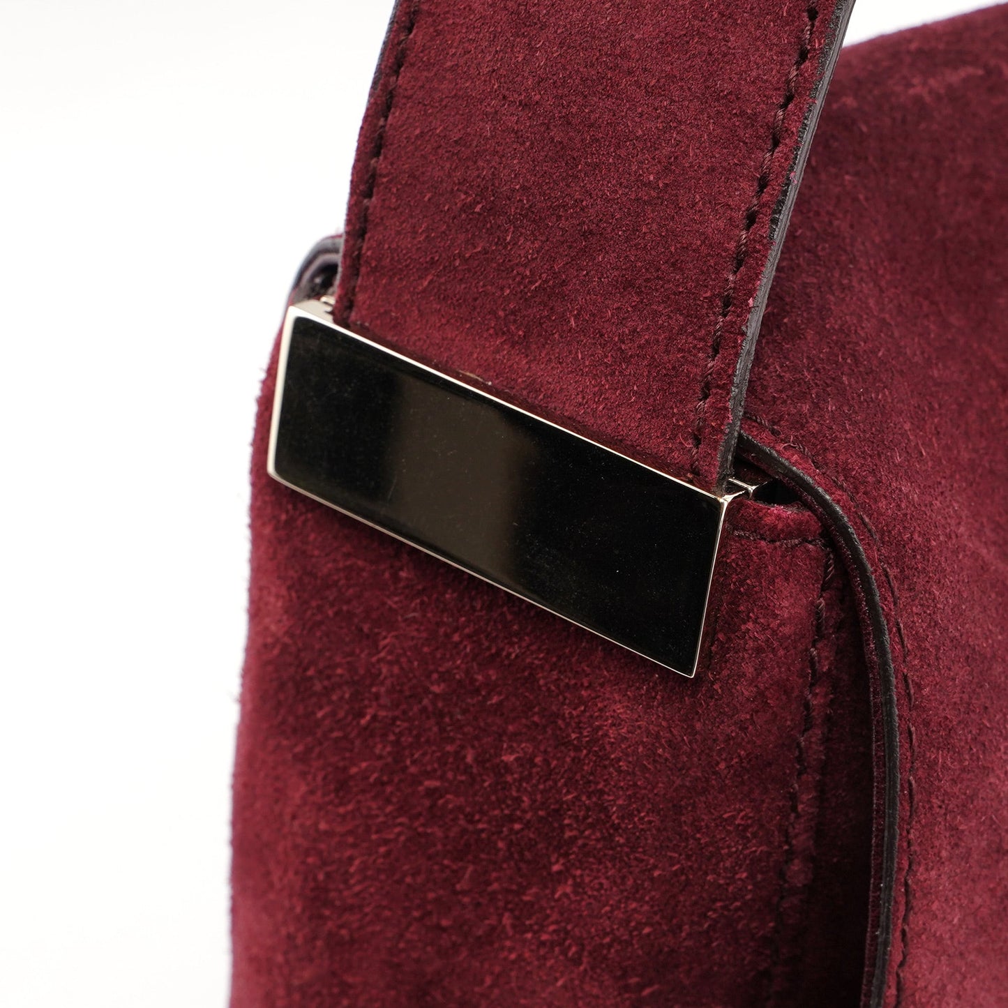 248045 Burgundy Suede GG Shoulder Bag